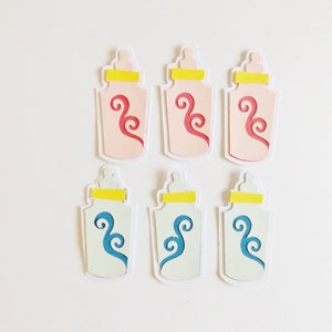 Adornos de papel para bebés recién nacidos, scrapbooking, efímeras, botellas, tarjetas, adornos, decoraciones, suministros para manualidades.