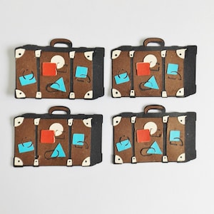 Valises papercraft embellissements voyage scrapbooking éphémères vacances fabrication de cartes toppers carte journal décorations fournitures d'artisanat