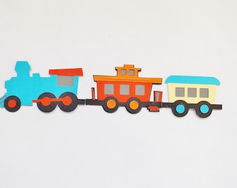 Steam Trains Carriages Papercraft Embellishments Railway Card Making Toppers Scrapbooking Ephemera Card Deecorations Craft Supplies