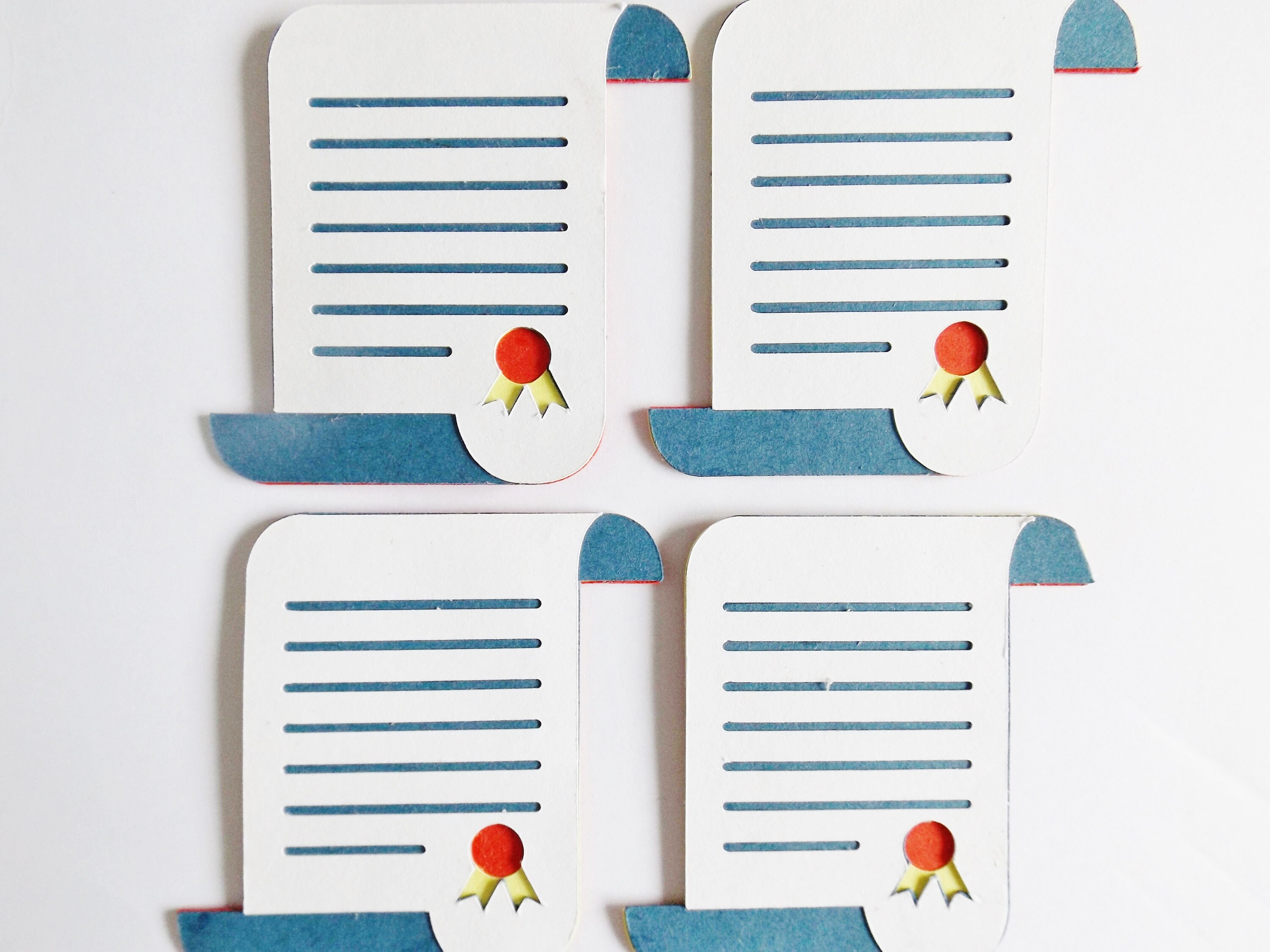 Certificates Scrolls Papercraft Embellishments Graduation - Etsy