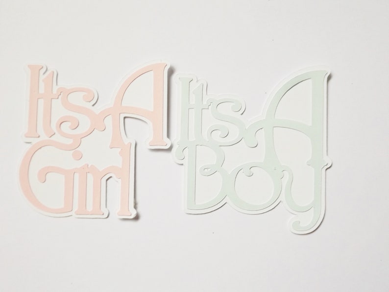 New Baby Boy Girl Sentiment Embellishments Baby Shower Card Etsy
