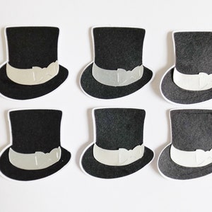 Top Hats Papercraft Embellishments Occassions Scrapbooking Ephemera Clothing Card Making Toppers Decorations Card Craft Supplies imagem 2