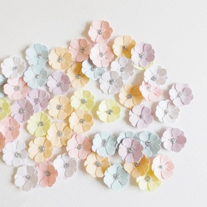 Miniatyrblommor Papperspyssel Utsmyckningar Blommor Scrapbook Ephemera Korttillverkning Toppers Journaling Dekorationer Hantverk