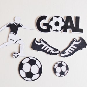 Voetbal Papercraft Sportversieringen Voetbal plakboek Ephemera Kaarten maken Toppers Scrapbooking Knutselbenodigdheden