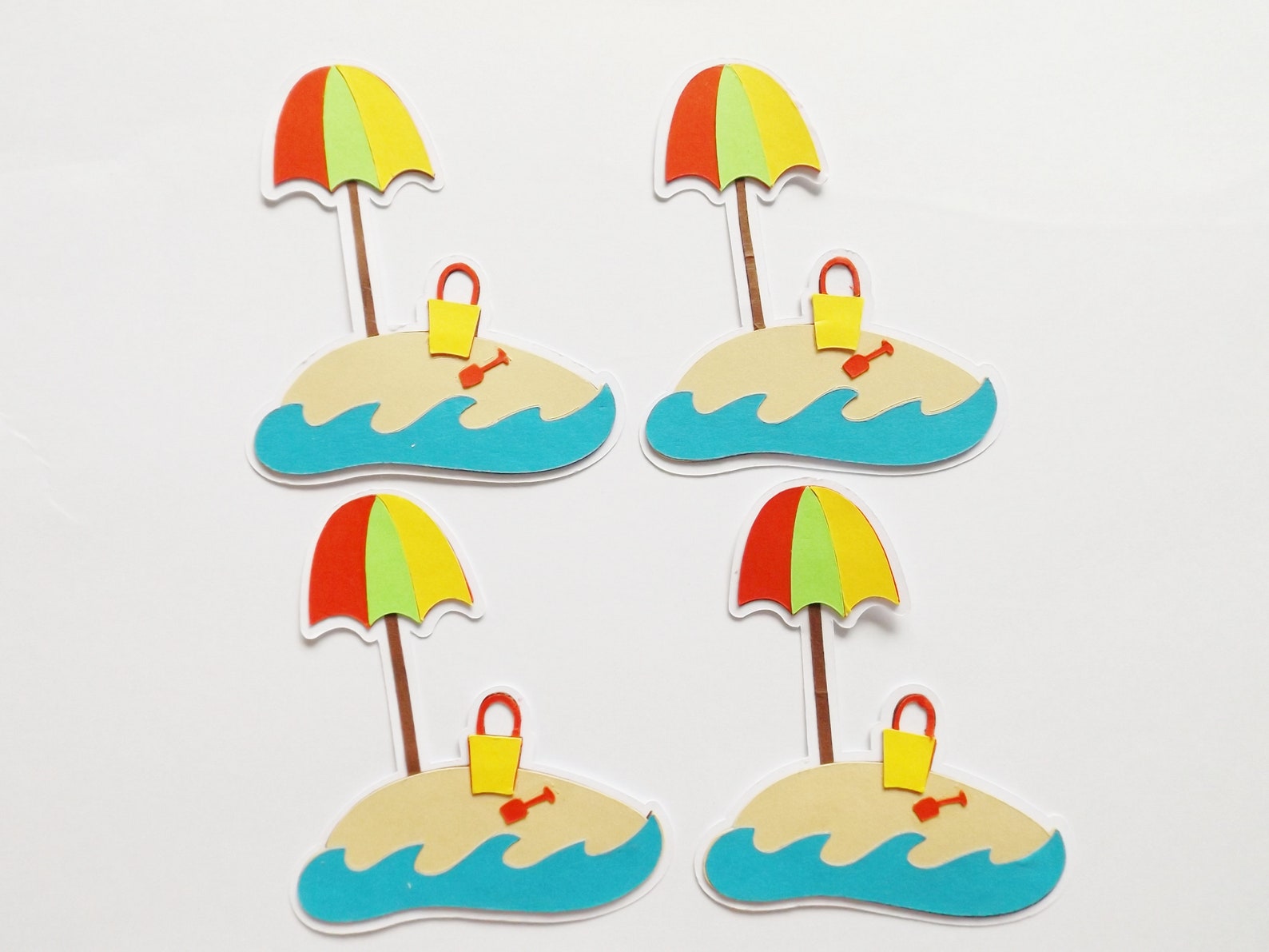 Holiday Beach Summer Papercraft Embellishments Scrapbooking Etsy UK