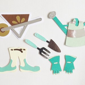 Outils de jardinage Décorations en papier Scrapbooking de jardin Jardiniers éphémères Fabrication de cartes Décorations de journal Fournitures pour travaux manuels