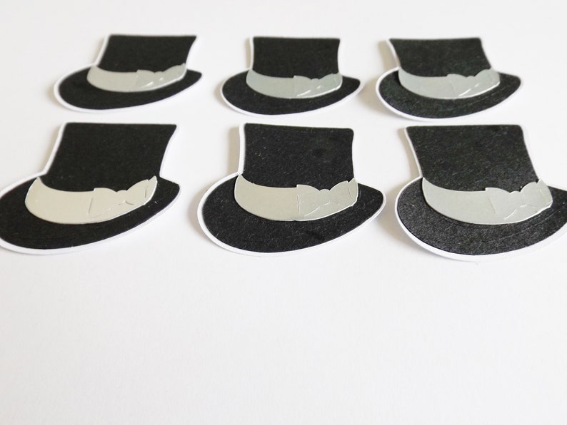 Top Hats Papercraft Embellishments Occassions Scrapbooking Ephemera Clothing Card Making Toppers Decorations Card Craft Supplies imagem 5