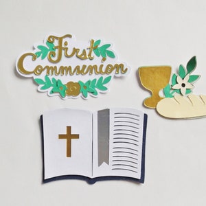 Adornos de papel para la primera comunión, álbumes de recortes religiosos, efímeras, fabricación de tarjetas, adornos, decoraciones, suministros para manualidades