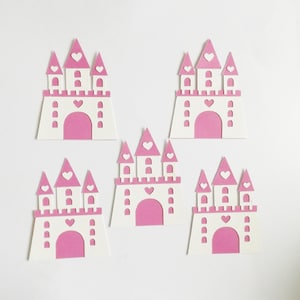 Châteaux de princesse Décorations en papier Conte de fées Scrapbooking Éphémères Décorations Cendrillon Fabrication de cartes Toppers Fournitures créatives