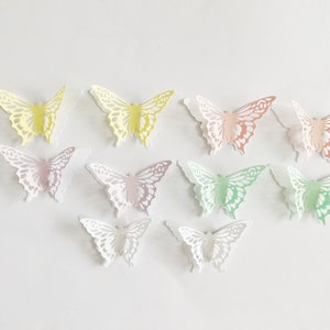 Schmetterling Papercraft Verzierungen Scrapbooking Ephemera Elegante Schmetterlinge Kartenherstellung Toppers Akzente Karte Dekorationen Bastelbedarf