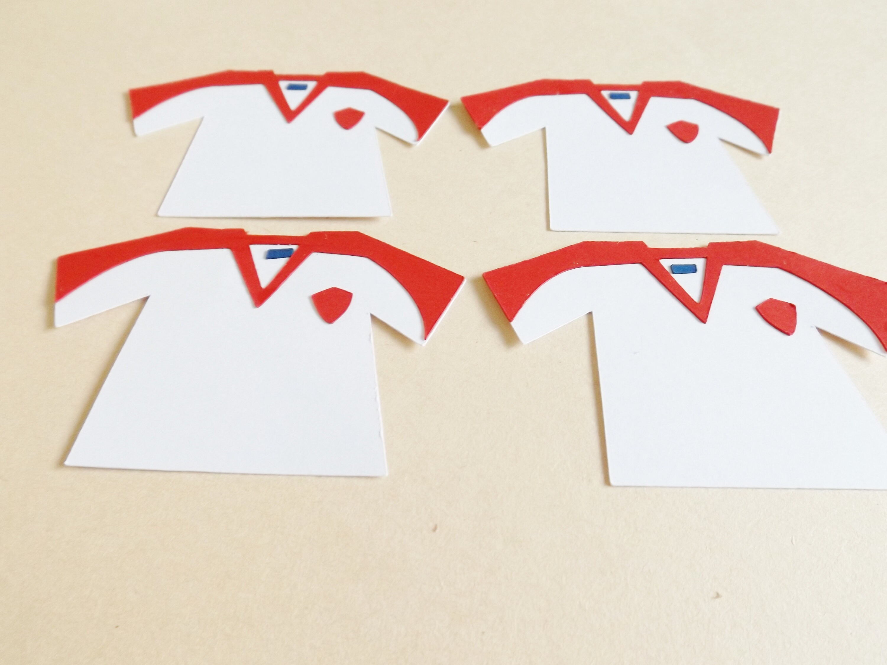 Football Soccer Shirts Papercraft Embellishments Sports Etsy