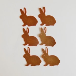 Kaninchen Verzierungen Woodland Papercraft Karten-Topper Kaninchen Waldtiere Sammelalbum Ephemera Karte, die Toppers Bastelbedarf macht