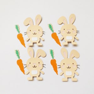 Adornos artesanales de conejitos, animales, álbum de recortes, fabricación de tarjetas, adornos de Pascua, suministros para manualidades de tarjetas