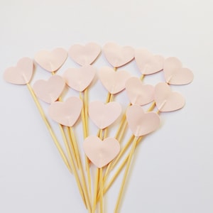 Heart Cupcake Picks Cake Toppers Embellishments Love Hearts Party Decorations Baking Table Decorations Cake Craft Supplies