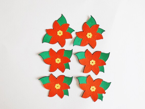Download Poinsietta Christmas Flowers Holiday Papercraft Embellishments Etsy 3D SVG Files Ideas | SVG, Paper Crafts, SVG File