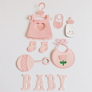 Baby Jungen Baby Mädchen Papierkunst Verschönerungen Neugeborenen Scrapbooking Kartenherstellung Toppers New Baby Scrapbook Ephemera Bastelbedarf
