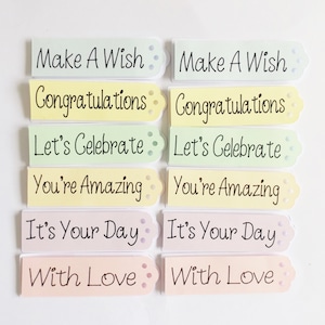 Ocasiones Sentimientos Manualidades con papel Adornos Etiquetas Frases Scrapbooking Efímeras Fabricación de tarjetas Adornos Decoraciones Suministros para manualidades con tarjetas