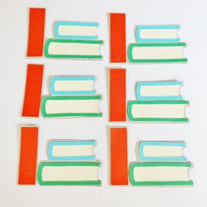 Livres de lecture Papercraft Embellissements Bibliothèque Scrapbooking Ephémère Éducation Fabrication de cartes Toppers Carton d'accents pour journalisation Fournitures créatives