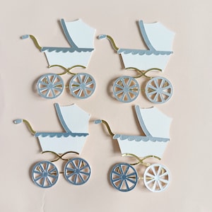 Nouvelle poussette de bébé embellissements papercraft poussette vintage scrapbooking éphémères fabrication de cartes décorations de carte de journalisation fournitures d'artisanat