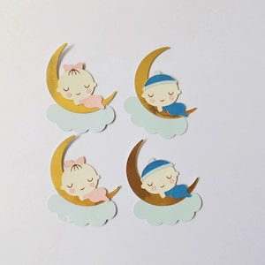 Dormir pour bébé embellissements en papier décorations pour cartes nuages Baby Shower Scrapbooking décorations de journal éphémères carte fournitures pour travaux manuels