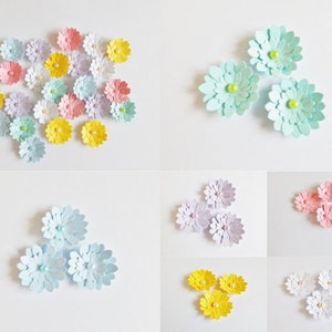 Fleurs de marguerite artisanat en papier embellissements Scrapbooking éphémères fabrication de cartes décorations florales fournitures d'artisanat