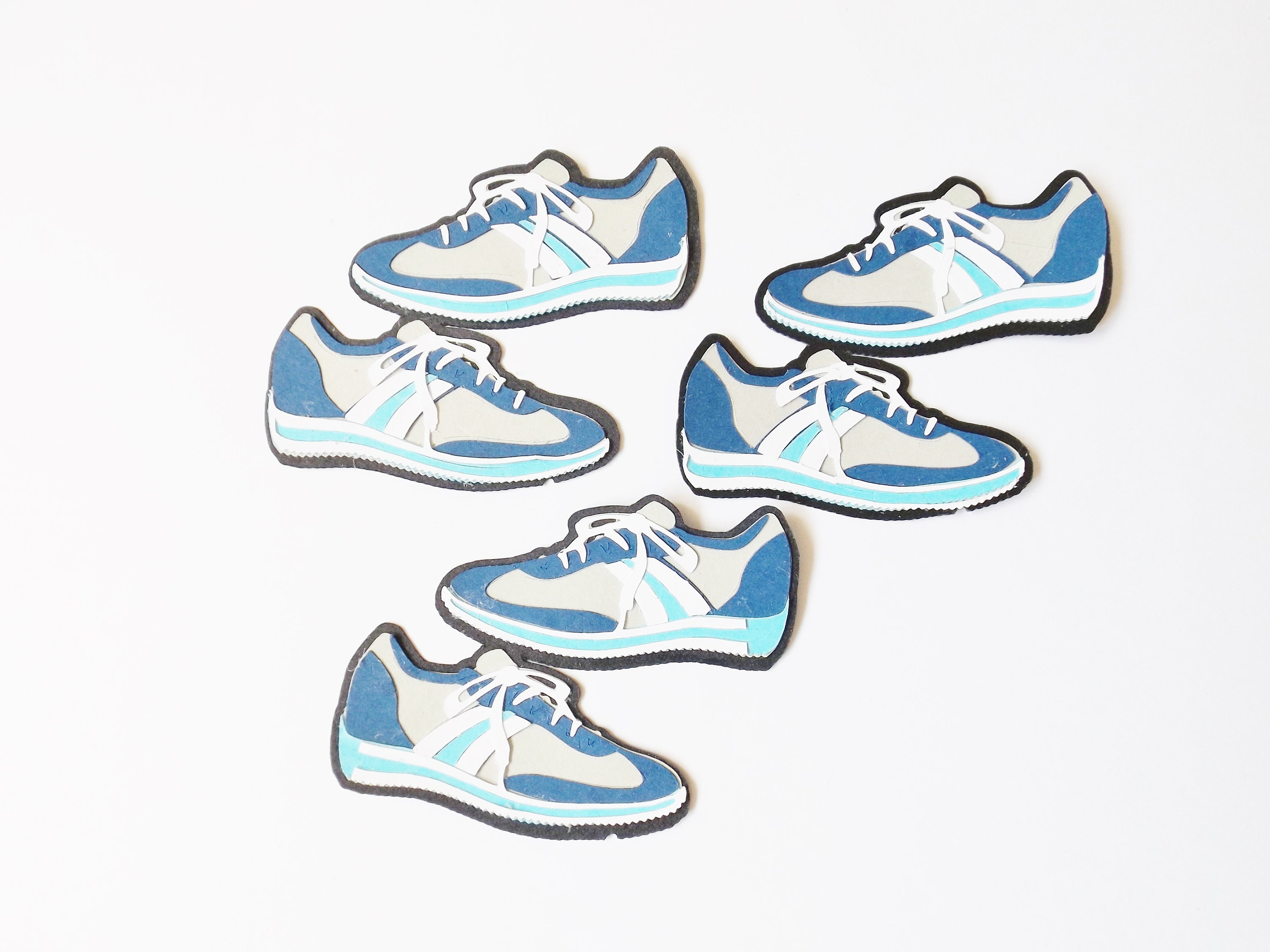 Zapatos de golf deportivos, adornos de papel, zapatillas deportivas, zapatillas deportivas, adornos para tarjetas, decoraciones para diarios, manualid