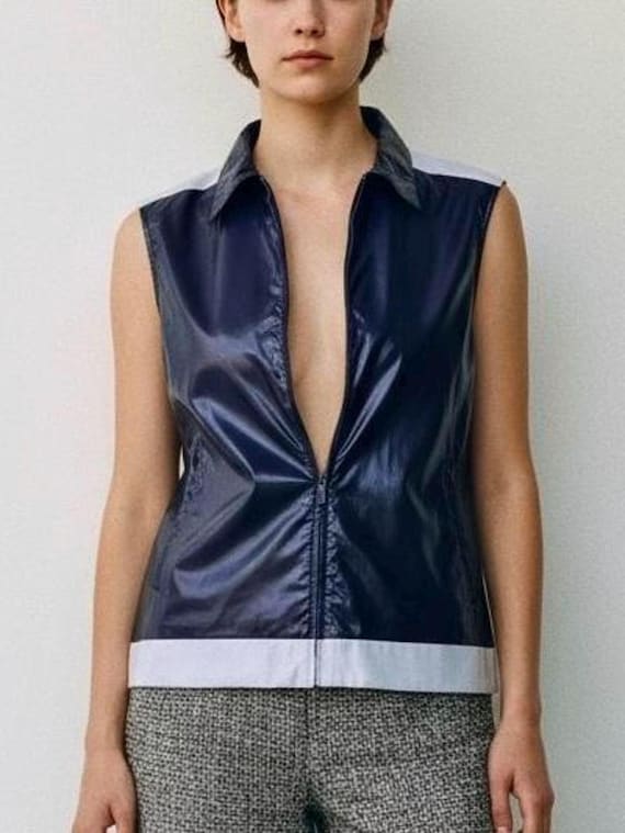 CHANEL 1999 iridescent nylon vest