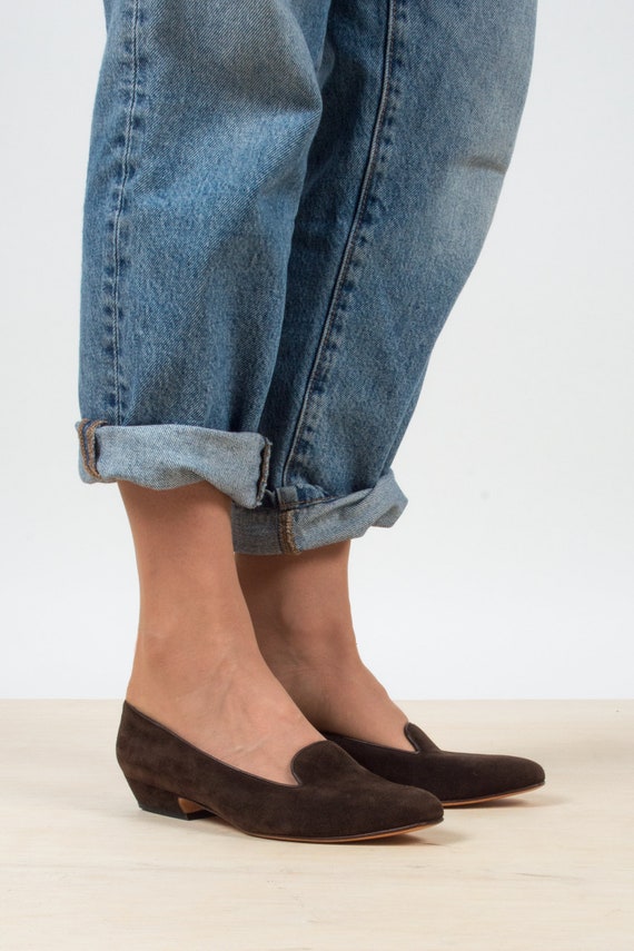 ferragamo suede loafers