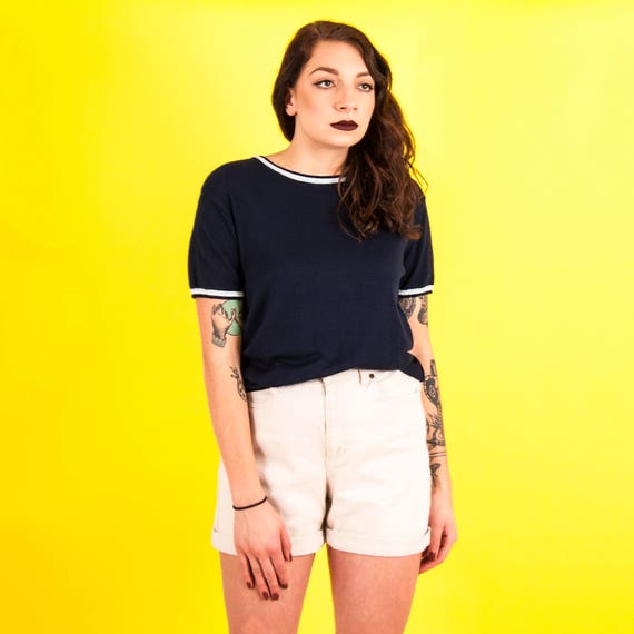 Vintage Short Sleeve Sweater
