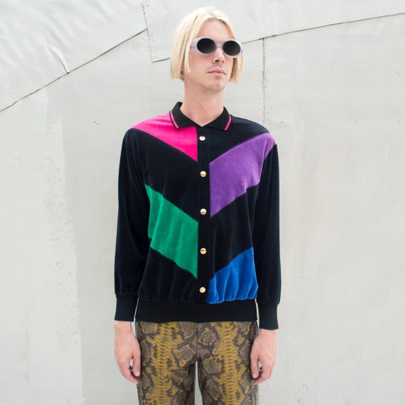 Vintage 80's Velour Sweatshirt