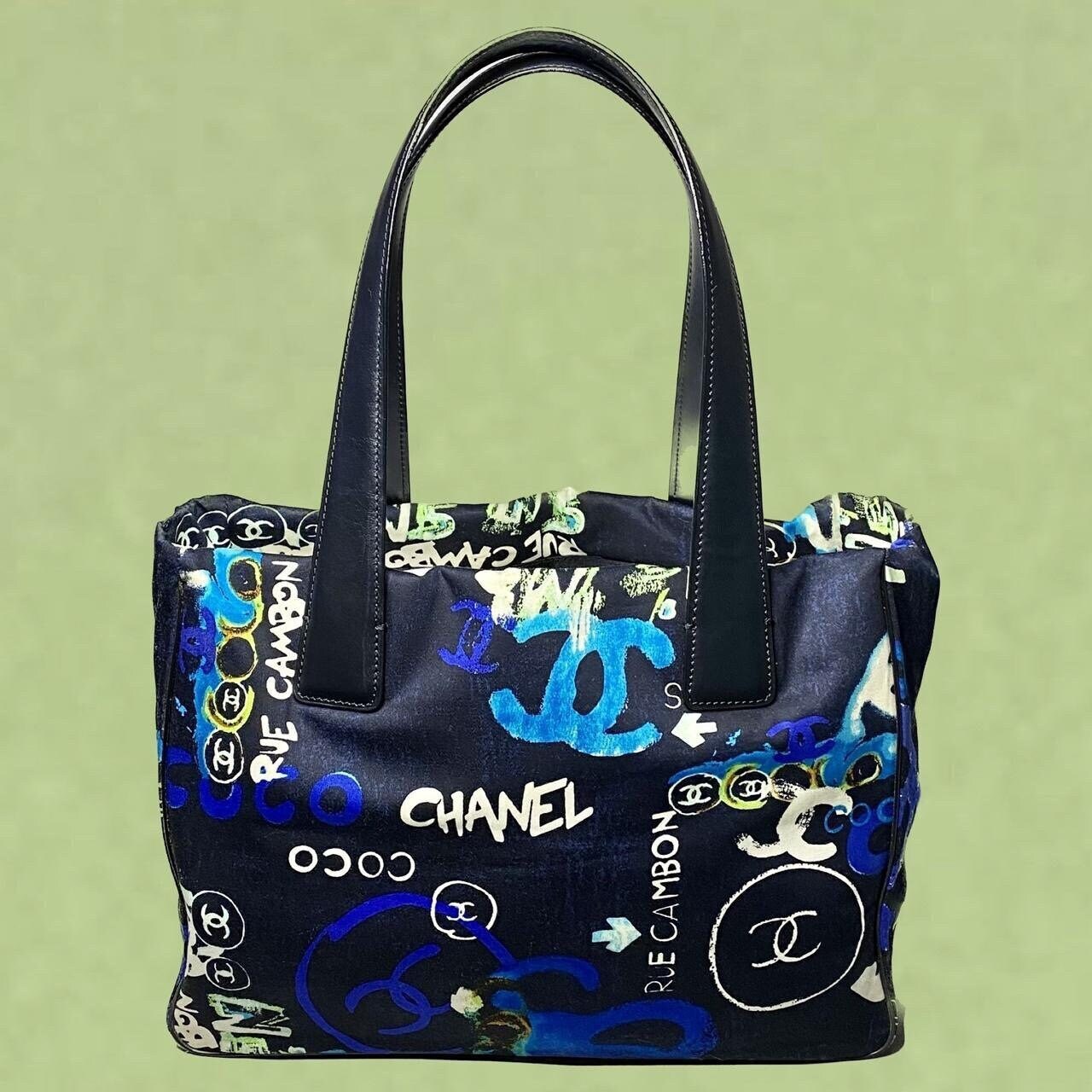 Printed Chanel Bag - 145 For Sale on 1stDibs