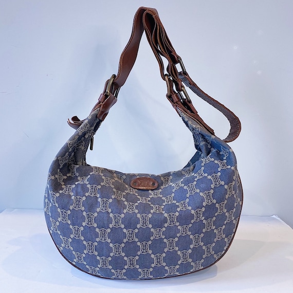 Vintage Celine Denim Hobo Bag