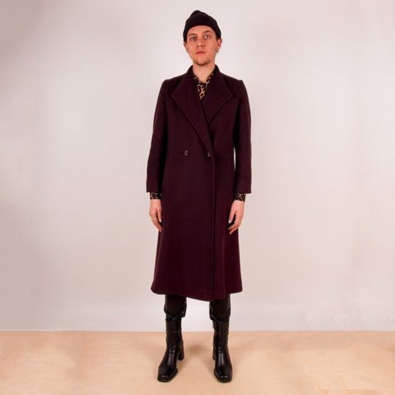 Oxblood Wool Overcoat