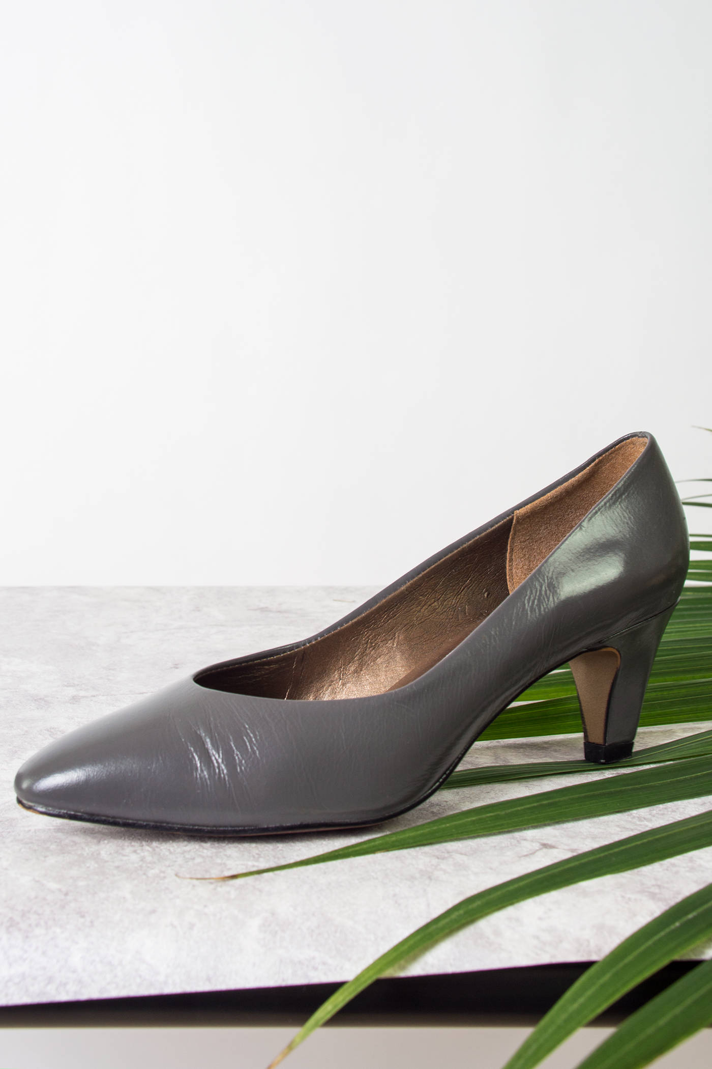 vintage leather heels