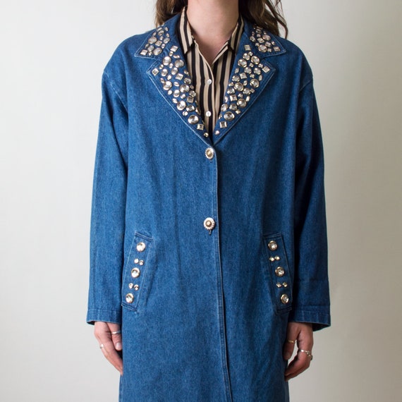 Crystal Embellished Vintage Denim 