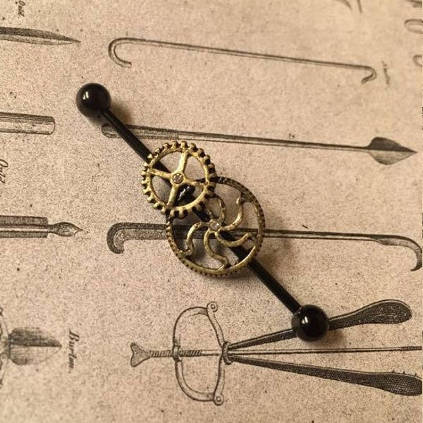 Engrenages noir Barbell industriel