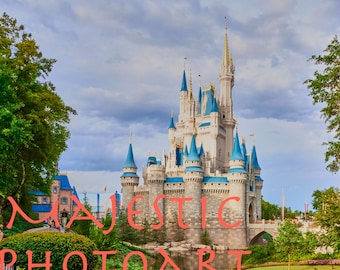 Cinderella Castle Reflection Photograph-Instant Digital Download