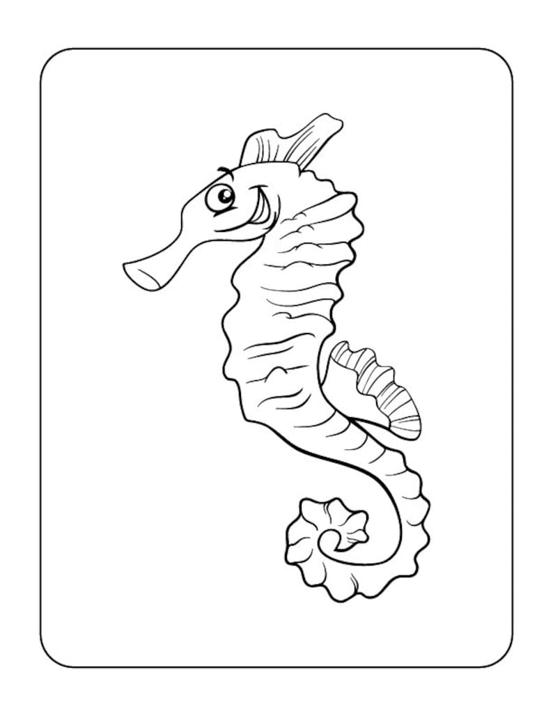 Fun Sea Creature Coloring Pages for Kids | 35+ Pages | Digital Download