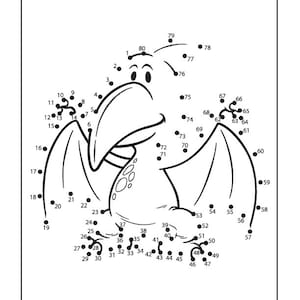 Kids Dinosaur| Coloring Pages | Dot to Dot Coloring Pages | Creative ...