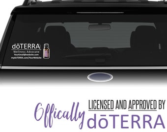 doTERRA Aangepaste voertuigsticker met flesafbeelding - doTERRA gelicentieerd en goedgekeurd!