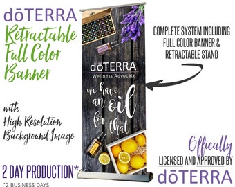 doTERRA Full Color Retractable Banner - doTERRA Licensed and Approved!
