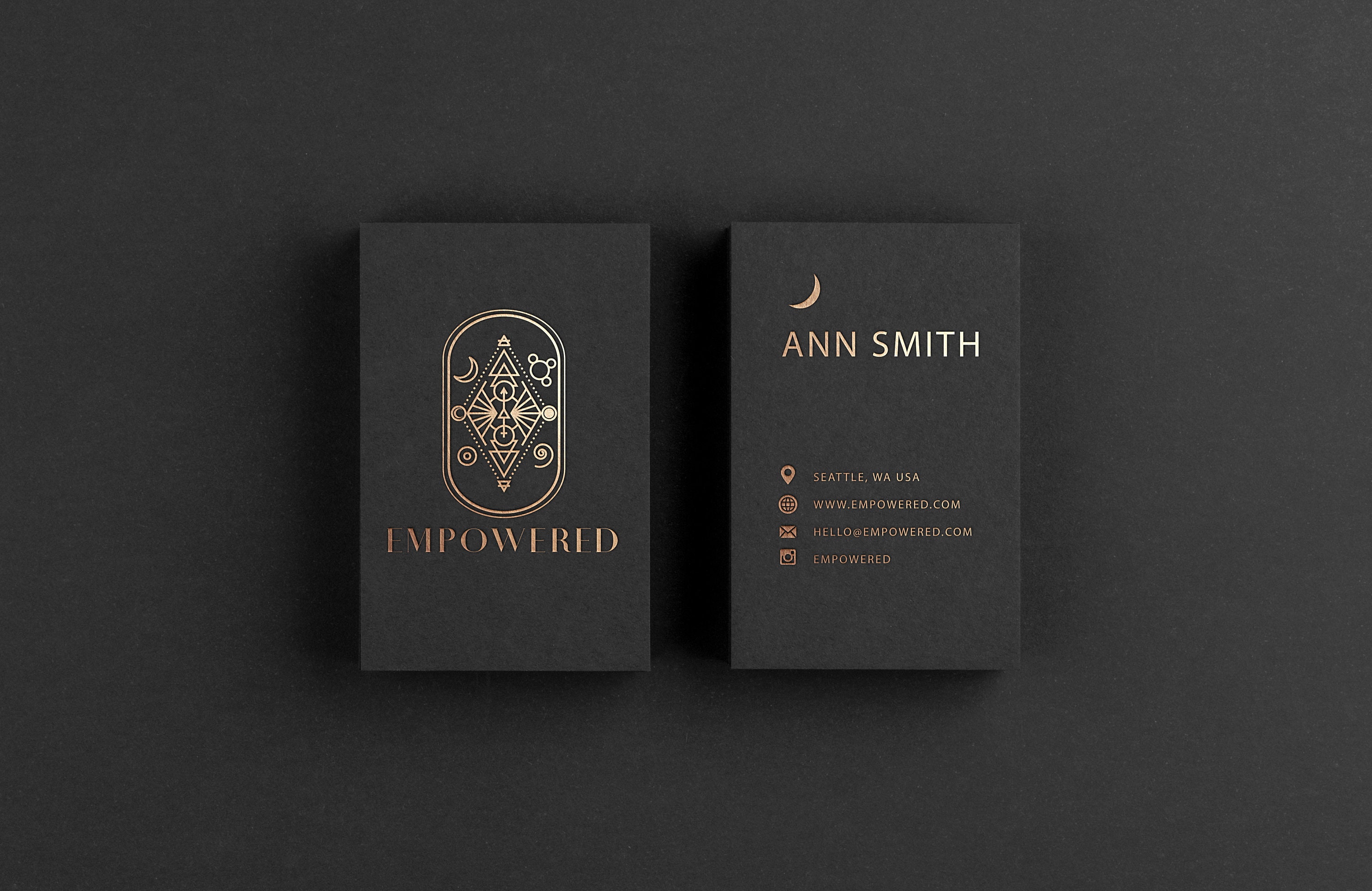 Gold Foil Business Card Design and Print Business Card With - Etsy
