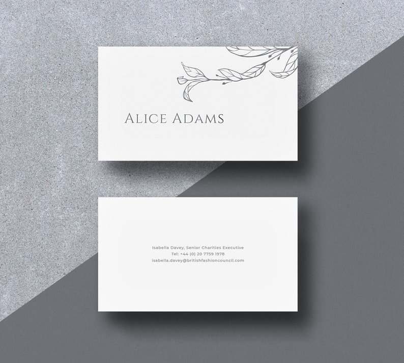 One Color Letterpress Business Card Print, Business Card, Custom