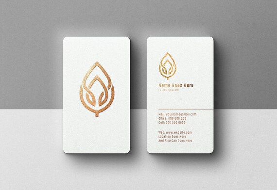 Luxury White Business Card Print Thick Business Card And Etsy
