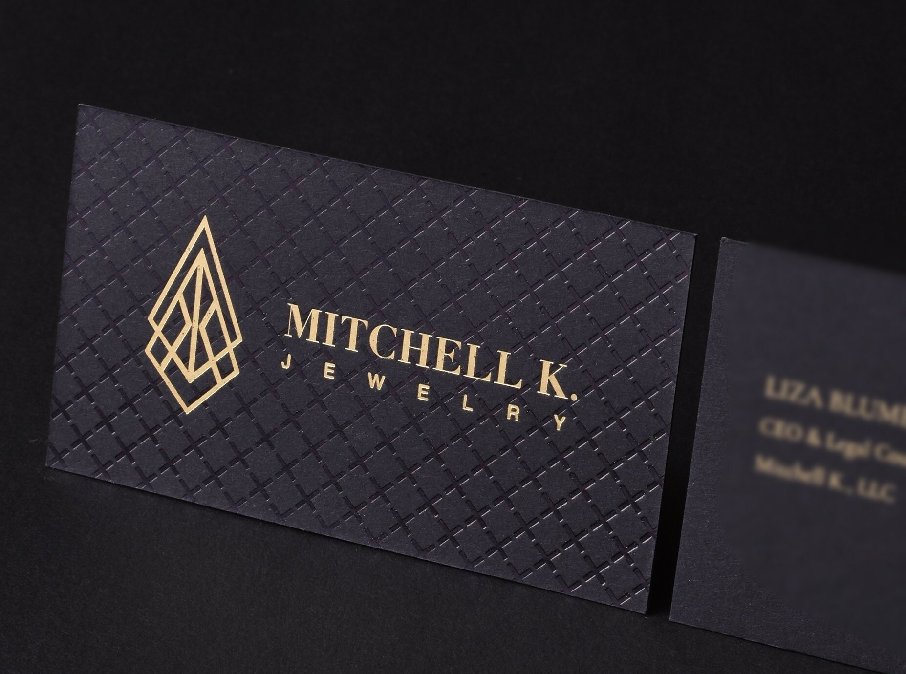 Luxury Black Business Card Design and Print Business Card Etsy