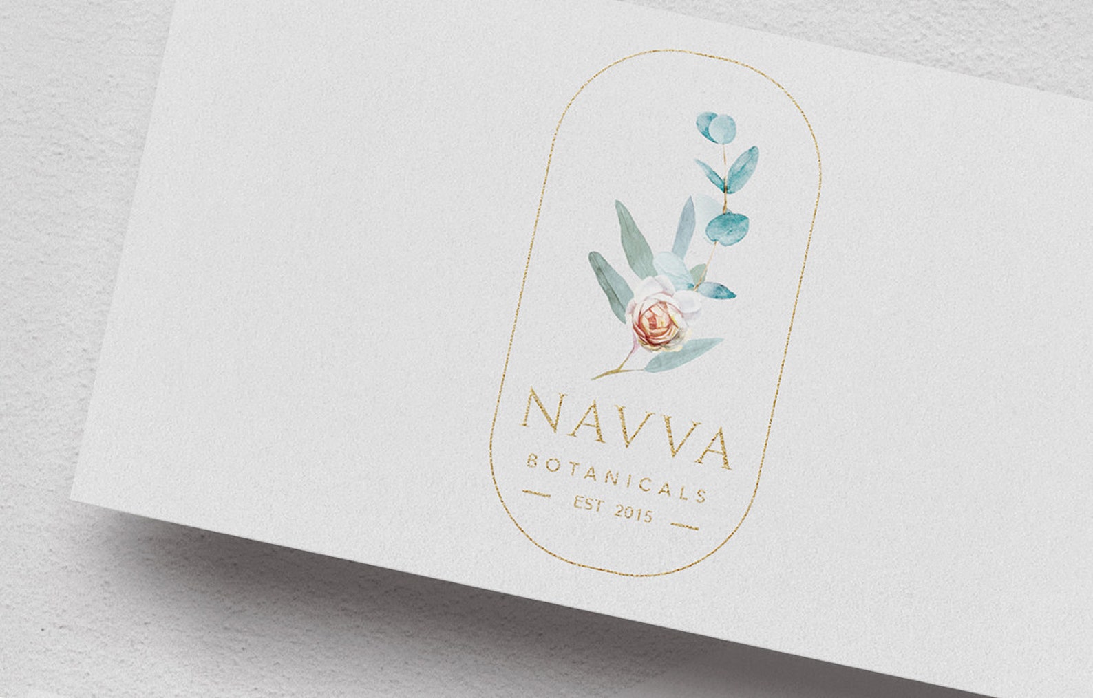 Skin Care Brand Business Card Design and Print Gold Foil Etsy