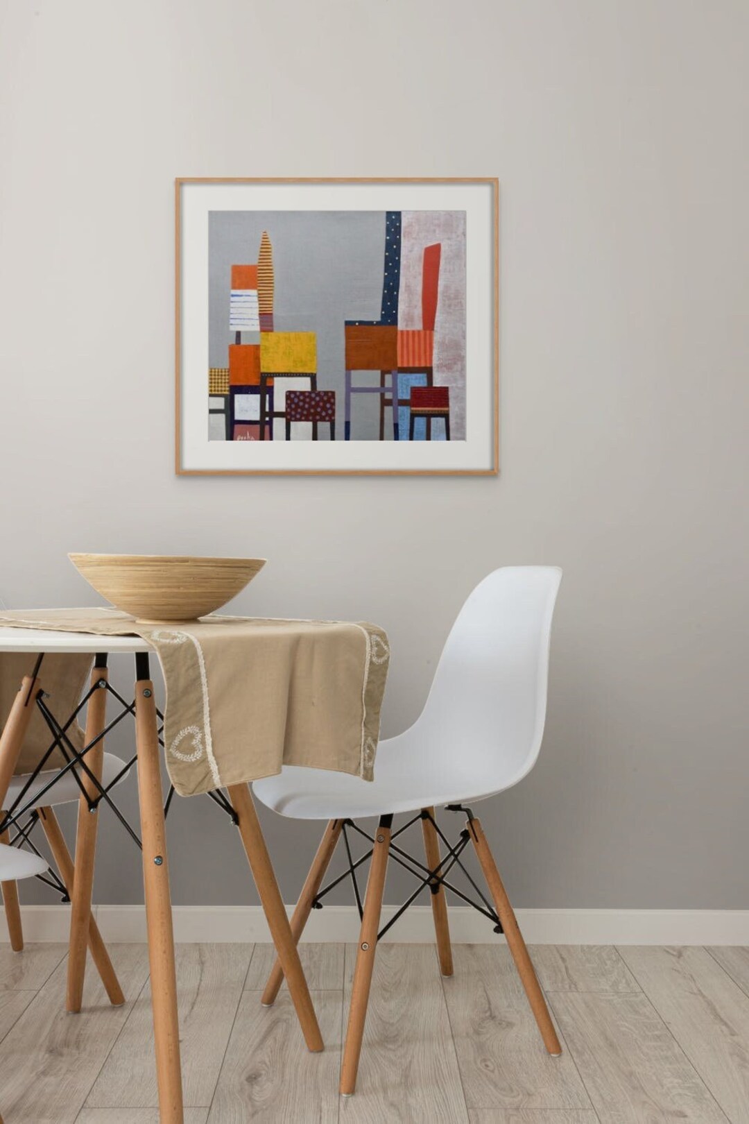 Fun & Colorful Still Life Chair Painting ,original Modern Art ...
