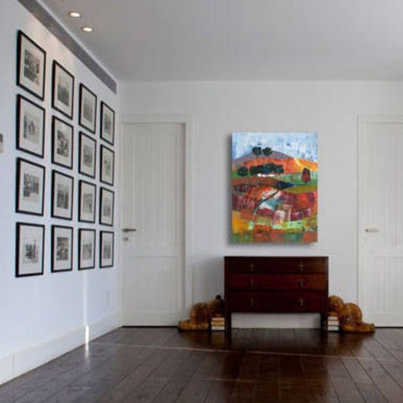 Vertical Landscape Art Print of Original Scenery Painting Etsy