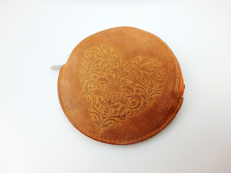 heart gift air pods case anniversary gift earbuds case leather coin pouch leather heart purse leather coin case valentines day gift