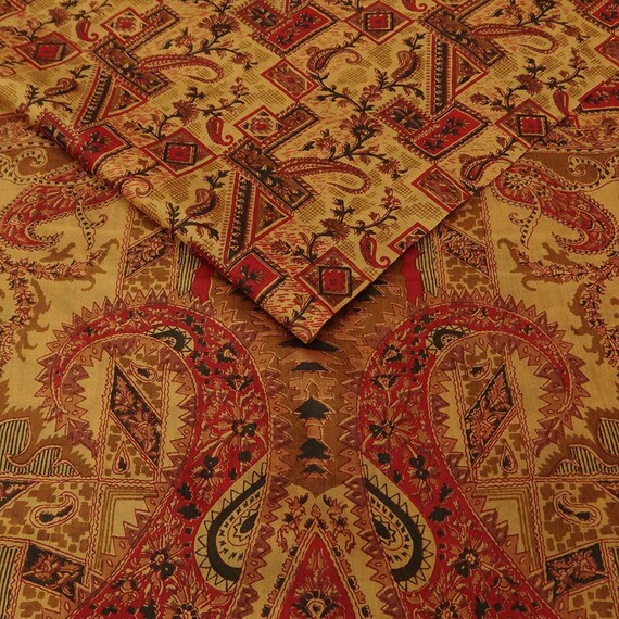 Vintage Floral imprimé Pure soie Saree robe jaune fabrication fabrication fabrication artisanale tissu 5 verges VPS51708 21ce05 Vintage Floral imprimé Pure soie Saree robe jaune fabrication fabrication fabrication artisanale tissu 5 verges VPS51708 21ce05